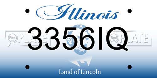 3356IQ Illinois License Plate