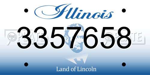 3357658 Illinois License Plate