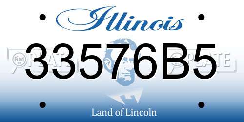 33576B5 Illinois License Plate