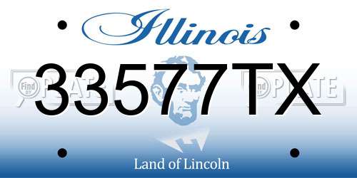 33577TX Illinois License Plate