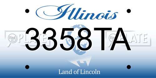 3358TA Illinois License Plate