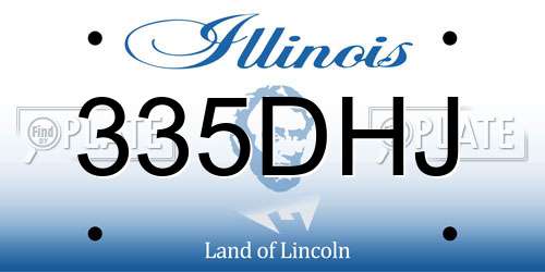 335DHJ Illinois License Plate