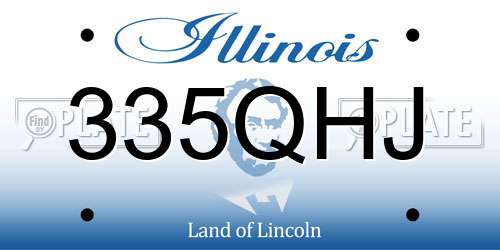 335QHJ Illinois License Plate