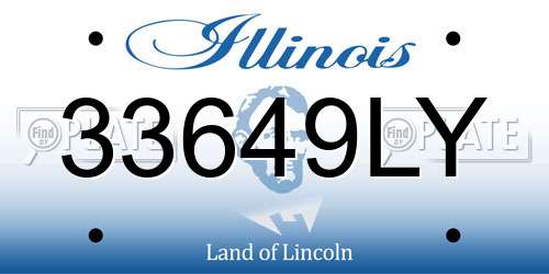 33649LY Illinois License Plate