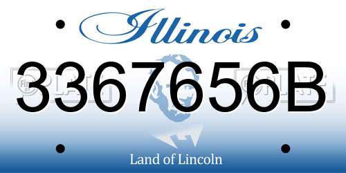 3367656B Illinois License Plate