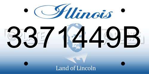 3371449B Illinois License Plate