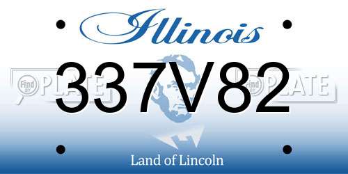 337V82 Illinois License Plate