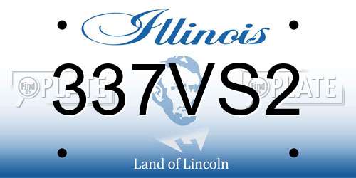 337VS2 Illinois License Plate