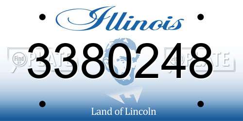 3380248 Illinois License Plate
