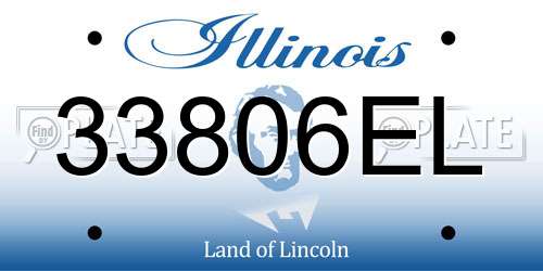 33806EL Illinois License Plate