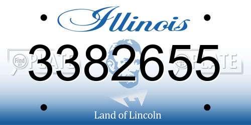 3382655 Illinois License Plate