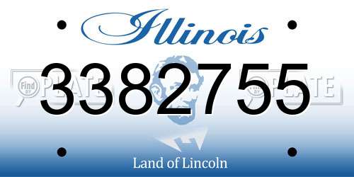 3382755 Illinois License Plate