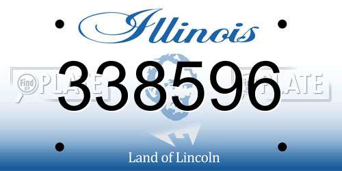338596 Illinois License Plate