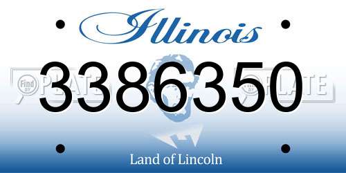 3386350 Illinois License Plate