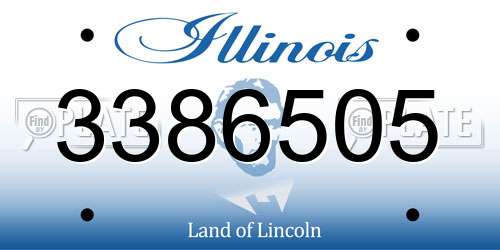 3386505 Illinois License Plate