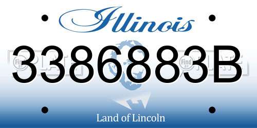 3386883B Illinois License Plate