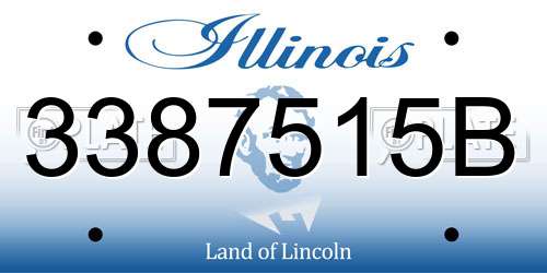 3387515B Illinois License Plate