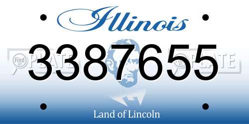 3387655 Illinois License Plate