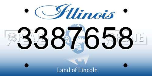 3387658 Illinois License Plate