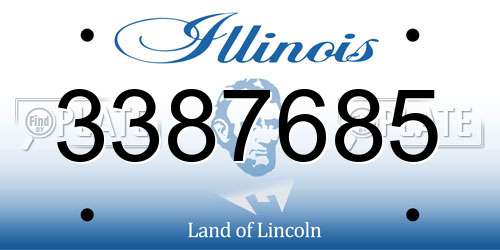 3387685 Illinois License Plate