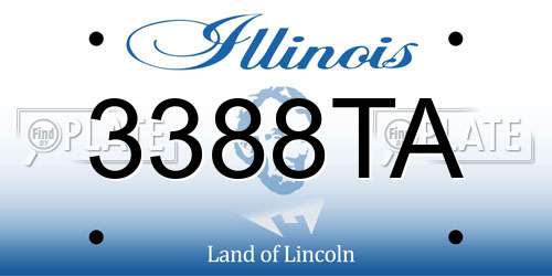 3388TA Illinois License Plate