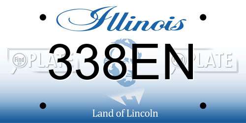 338EN Illinois License Plate