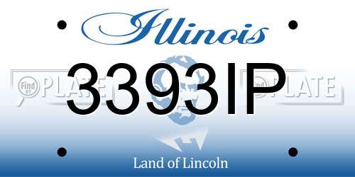3393IP Illinois License Plate