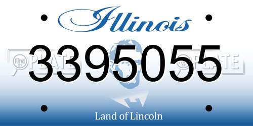 3395055 Illinois License Plate