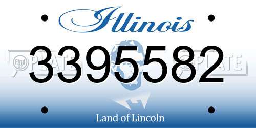 3395582 Illinois License Plate