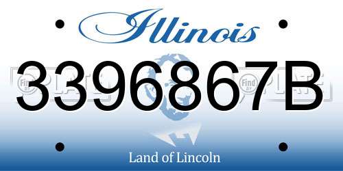3396867B Illinois License Plate