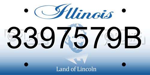 3397579B Illinois License Plate