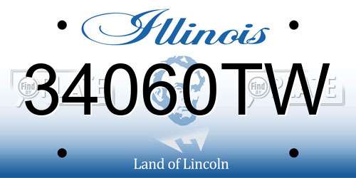 34060TW Illinois License Plate