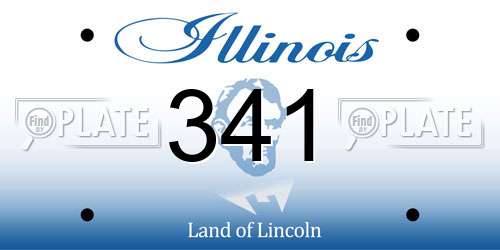341 Illinois License Plate