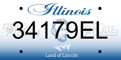 34179EL Illinois License Plate