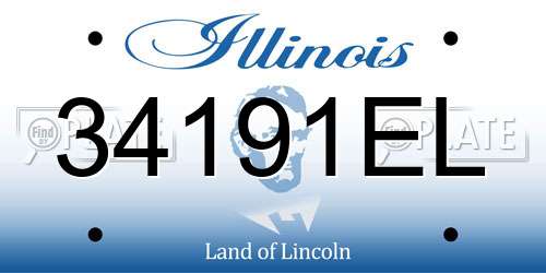 34191EL Illinois License Plate
