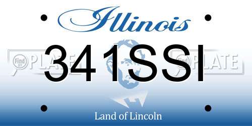341SSI Illinois License Plate