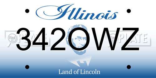 342OWZ Illinois License Plate