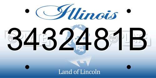 3432481B Illinois License Plate