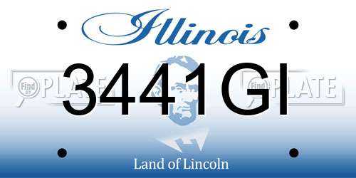3441GI Illinois License Plate