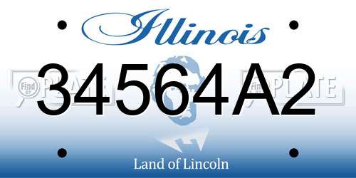 34564A2 Illinois License Plate