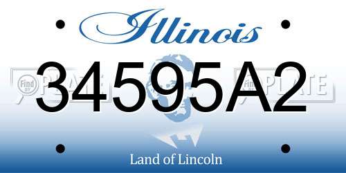 34595A2 Illinois License Plate