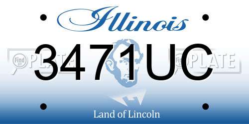 3471UC Illinois License Plate