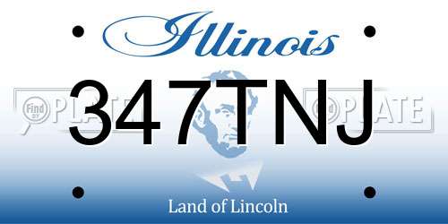 347TNJ Illinois License Plate