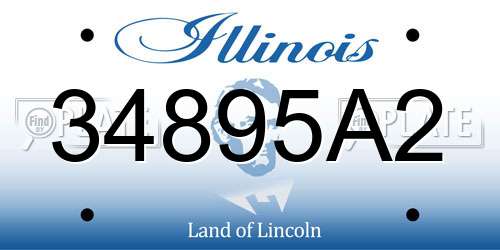34895A2 Illinois License Plate
