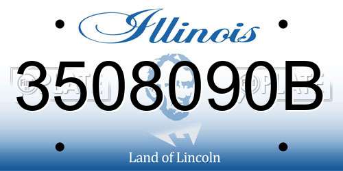 3508090B Illinois License Plate