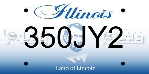 350JY2 Illinois License Plate