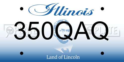 350QAQ Illinois License Plate
