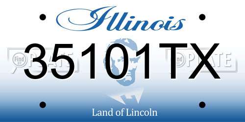 35101TX Illinois License Plate
