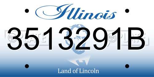 3513291B Illinois License Plate