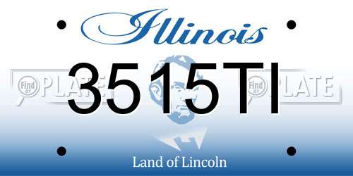 3515TI Illinois License Plate